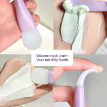 Load image into Gallery viewer, Double Head Silicone Facial Mask Brush Non-deformable Facial Cleansing Scraper Smear Facial Mask Brush Soft Washable Beauty Tool