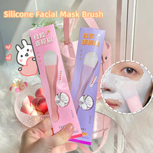 Load image into Gallery viewer, Double Head Silicone Facial Mask Brush Non-deformable Facial Cleansing Scraper Smear Facial Mask Brush Soft Washable Beauty Tool
