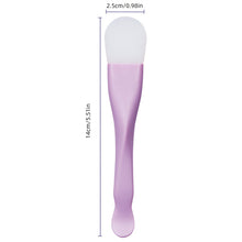 Load image into Gallery viewer, Double Head Silicone Facial Mask Brush Non-deformable Facial Cleansing Scraper Smear Facial Mask Brush Soft Washable Beauty Tool
