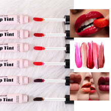 Load image into Gallery viewer, 6 Colors Velvet Matte Tearable Lip Gloss Waterproof Non-fading Long-lasting Peel-off Liquid Lipstick Lip Makeup Cosmetics