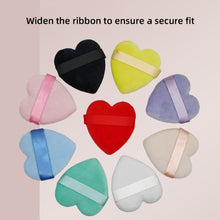 Load image into Gallery viewer, Flocking Heart-shaped Dry Powder Puff Delicate Soft Make-up Sponge Puff Cosmetics Tool Make Up Accessories