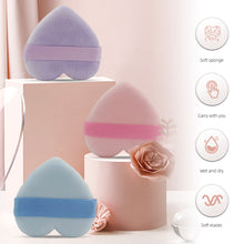 Load image into Gallery viewer, Flocking Heart-shaped Dry Powder Puff Delicate Soft Make-up Sponge Puff Cosmetics Tool Make Up Accessories