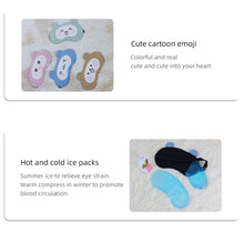 Load image into Gallery viewer, Cute Funny Sleeping Eye Mask Hot And Cold Double Compress Comfortable Breathable Eye Mask Detachable Ice Pack Blackout Eye Mask