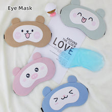 Load image into Gallery viewer, Cute Funny Sleeping Eye Mask Hot And Cold Double Compress Comfortable Breathable Eye Mask Detachable Ice Pack Blackout Eye Mask