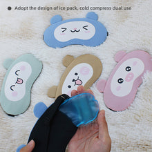 Load image into Gallery viewer, Cute Funny Sleeping Eye Mask Hot And Cold Double Compress Comfortable Breathable Eye Mask Detachable Ice Pack Blackout Eye Mask
