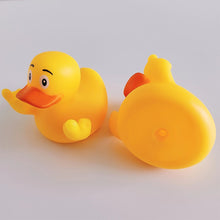 Load image into Gallery viewer, Middle Finger Duck Rubber Ducks Finger National Flag Pattern Small Yellow Duck for Desk Car Interior Truck Dashboard Tabletop Decoration