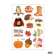Load image into Gallery viewer, Autumn Gold Pink Face Tattoo Stick Autumn Harvest Maple Leaf Party Hot Gold Waterproof Tattoo Stickers