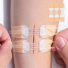 Load image into Gallery viewer, 3Pcs/set Band-Aid Zipper Tie Wound Closure Patch Hemostatic Patch Wound Fast Suture Zipper Band-Aid Outdoor Portable