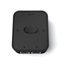 Load image into Gallery viewer, 2 Port 1000Mbps Gigabit Network Switch RJ45 Switch Network Splitter Cable Extender Selector Power Free 2 Way adapter Connector