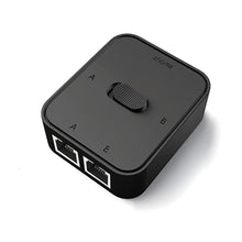 Load image into Gallery viewer, 2 Port 1000Mbps Gigabit Network Switch RJ45 Switch Network Splitter Cable Extender Selector Power Free 2 Way adapter Connector