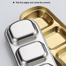 Load image into Gallery viewer, Stainless Steel Camping Seasoning Plate Tray Sauce Dish Spice Plates Pepper Roast Meat Sauce Dishes Bowl BBQ Tableware