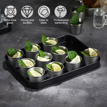 Load image into Gallery viewer, 4Pcs/Set 30ml/70ml/170ml Outdoor Camping Cup Stainless Steel Travel Cups With PU Case Whiskey Beer Cups Mug Drinkware Bar Supplies