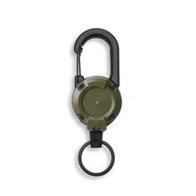 Load image into Gallery viewer, Heavy Duty Retractable Buckle Rope Camping Supplies Wire Rope Luya Anti-theft Tactical Carabiner Keychain Telescopic Hook Tool