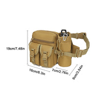 Load image into Gallery viewer, Water-resistant Nylon Fanny Pack Men Tactical Military Waist Bag Water Bottle Pouch Hiking Outdoor Camping Bum Belt Bum Sport Chest Bags