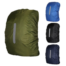 Load image into Gallery viewer, 15-65L Reflective Backpack Rain Cover Outdoor Cycling Hiking Climbing Bag Cover Waterproof Rain Cover For Backpack