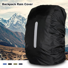Load image into Gallery viewer, 15-65L Reflective Backpack Rain Cover Outdoor Cycling Hiking Climbing Bag Cover Waterproof Rain Cover For Backpack