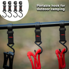 Load image into Gallery viewer, 3/5pcs Outdoor Camping Moveable Hooks Detachable S-Shaped Hooks Hanging Storage Rack Multifunctional Outdoor Tools
