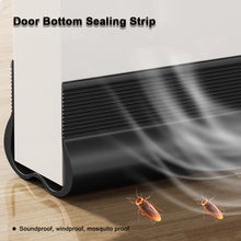Load image into Gallery viewer, 93m/Roll Door Draft Stopper for Bottom Seal Dust And Noise Insulation Weather Stripping Draft Guard Insulator Sealing Strip
