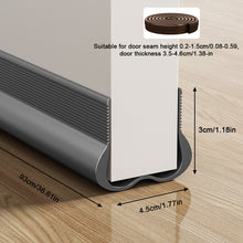 Load image into Gallery viewer, 93m/Roll Door Draft Stopper for Bottom Seal Dust And Noise Insulation Weather Stripping Draft Guard Insulator Sealing Strip