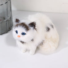 Load image into Gallery viewer, Simulation Mini Cat Cute Plush Cats Children Birthday Gifts Creative Imitation Cat Ornaments Home Decoration Supplies