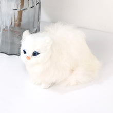 Load image into Gallery viewer, Simulation Mini Cat Cute Plush Cats Children Birthday Gifts Creative Imitation Cat Ornaments Home Decoration Supplies