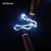 Load image into Gallery viewer, Bar LED Wine Bottle Cork 2M String Lights Christmas Decoration Led Lamp Bottle Fairy Lights Holiday Copper Wire Lights String