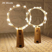 Load image into Gallery viewer, Bar LED Wine Bottle Cork 2M String Lights Christmas Decoration Led Lamp Bottle Fairy Lights Holiday Copper Wire Lights String