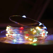 Load image into Gallery viewer, 2M 20 Led Strings Copper Wire 2x AA Battery Operated Christmas Wedding Party Decoration LED String Fairy Lights