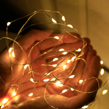 Load image into Gallery viewer, 2M 20 Led Strings Copper Wire 2x AA Battery Operated Christmas Wedding Party Decoration LED String Fairy Lights
