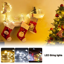 Load image into Gallery viewer, 2M 20 Led Strings Copper Wire 2x AA Battery Operated Christmas Wedding Party Decoration LED String Fairy Lights