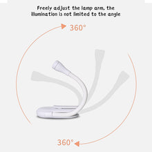 Load image into Gallery viewer, Table Lamp Rechargable Reading Desk Lamp With Clip Book Night Light LED Touch 3 Light Colors Dimming Eye Protection Bedroom Reading Lamp