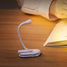 Load image into Gallery viewer, Table Lamp Rechargable Reading Desk Lamp With Clip Book Night Light LED Touch 3 Light Colors Dimming Eye Protection Bedroom Reading Lamp