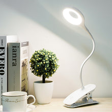 Load image into Gallery viewer, Table Lamp USB Reading Desk Lamp With Clip Book Night Light LED Touch 3 Modes Dimming Eye Protection Bedroom Reading Lamp