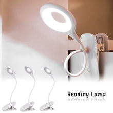 Load image into Gallery viewer, Table Lamp USB Reading Desk Lamp With Clip Book Night Light LED Touch 3 Modes Dimming Eye Protection Bedroom Reading Lamp