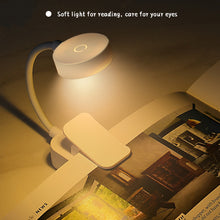 Load image into Gallery viewer, LED Eye Protection Book Night Light Adjustable Light Brightness Mini Clip-On Study Desk Lamp Battery Powered Flexible for Travel Bedroom Reading