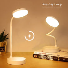 Load image into Gallery viewer, Dimmable LED Desk Lamp Touch Table Lamp USB Plug-in Night Light Touch 3 Gear Dimming Portable Book Reading Lamp