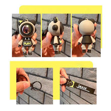 Load image into Gallery viewer, Cartoon Lightning Bear Car Keychain Pendant Bag Astronaut Key Holder Keyfob Key Chain Delicate Key Chain for Girls Couple Gifts Key Ring
