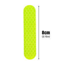 Load image into Gallery viewer, 10Pcs Reflective Motorcycle Helmet Warning Stickers for Night Safety Driving Accessories Fluorescent Decorative Bicycle Car Decals