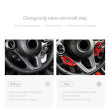 Load image into Gallery viewer, Pair Car Steering Wheel Button Cover Decoration Frame Accessories Modification Supplies For Mercedes Smart 453 Fortow Forfour