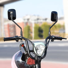 Load image into Gallery viewer, Metal Motorcycle Helmet Lock with Mirror Bracket Bike Handlebar Helmet Anti-theft Safety Lock Hooks Accessories Two Keys