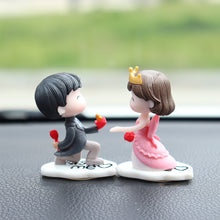 Load image into Gallery viewer, Car Interior Cartoon Couples Ornaments Action Figurines Car Center Console Decoration Ornaments Anime Dashboard Decoration Gifts