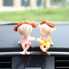 Load image into Gallery viewer, Car Interior Cartoon Couples Ornaments Action Figurines Car Center Console Decoration Ornaments Anime Dashboard Decoration Gifts