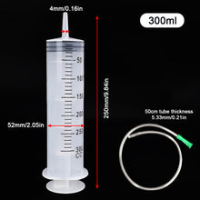 Load image into Gallery viewer, 100/300/550ml Large Capacity Syringes Oil Pump With 50cm Hose Pet Feeding Measuring Pump Hydroponics Nutrient Big Syringe