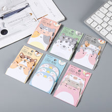 Load image into Gallery viewer, 45 Sheets/Pack Kawaii Penguin Pig Bear Cat Memo Pads Student Kids Gift Stationery School Office Supplies