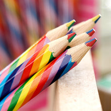 Load image into Gallery viewer, 4pcs/Lot Concentric Rainbow Colored Pencil Painting Crayon Kids Drawing Pencil Crayons Set School Scrapbooking Journal Colors Pencils