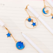 Load image into Gallery viewer, Planet Star Pendant Gel Pen Creative Signature Pen Student Stationery Gift School Office Supply