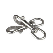 Load image into Gallery viewer, 1PC 65-120MM 304/316 Stainless Steel Diving Single-Head Hook 360° Rotation Quick Release Spring Buckle BCD Scuba Equipment Accessories