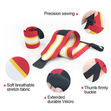 Load image into Gallery viewer, 1PC Sports Fitness Winding Pressure Wrist Strap With Thumb Ring Basketball Weight Lifting Hard Pull Anti-Slip Sweat Absorption Booster Strap Protective Bandage