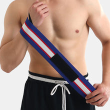 Load image into Gallery viewer, 1PC Sports Fitness Winding Pressure Wrist Strap With Thumb Ring Basketball Weight Lifting Hard Pull Anti-Slip Sweat Absorption Booster Strap Protective Bandage
