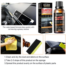 Load image into Gallery viewer, 50ML Car Plastic Coating Restorer Back To Black Gloss Auto Plastic Renovation Agent Restoring Liquid Plastic Revitalizing Coating Agent